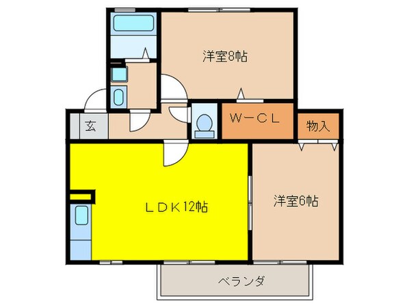 エレガンス　シンワＡの物件間取画像